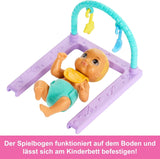 Muñeca Barbie Skipper y casa de juegos con accesorios, incluye muñecas gemelas, 1 cuna, 1 columpio, 1 mecedora y más, HXM99