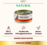 Almo Nature HFC Comida húmeda natural para gatos - Recetas variadas con pollo - 6 x 70g