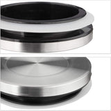 Relaxdays Juego de 3 Botes de Conservación, Sellados, Tapa de Acero Inoxidable, para Pasta, Muesli y Arroz, Recipiente de Cocina de 1,5 L, Plata Transparente, 24 x 9,5 x 9,5 cm, Cajas de Conservación de Alimentos Plateadas Transparentes Naty Shop