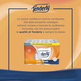 Ahorro de espacio, 96 rollos de papel higiénico, 2 capas, 220 lágrimas por rollo, Con extractos naturales de malva y caléndula, Made in Italy, Dermatológicamente probado.