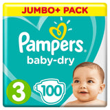 Pañales Pampers (versión antigua), talla 3 (6-10 kg), 100 piezas,