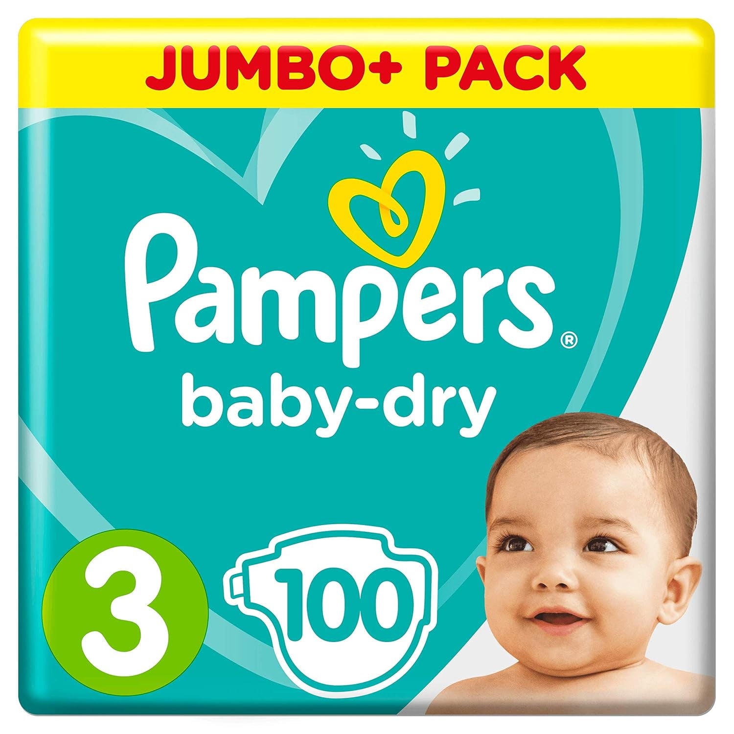 Pañales Pampers (versión antigua), talla 3 (6-10 kg), 100 piezas,