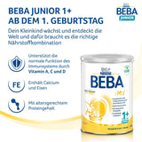 BEBA Junior 1+ bebida láctea a partir de 1 año, Con HMO, Contenido de proteínas apropiado para la edad, Solo lactosa, Sin aceite de palma, Sin aceite de pescado, Comida para niños pequeños, Leche en polvo para bebés, Paquete de 6 (6 x 800 g)