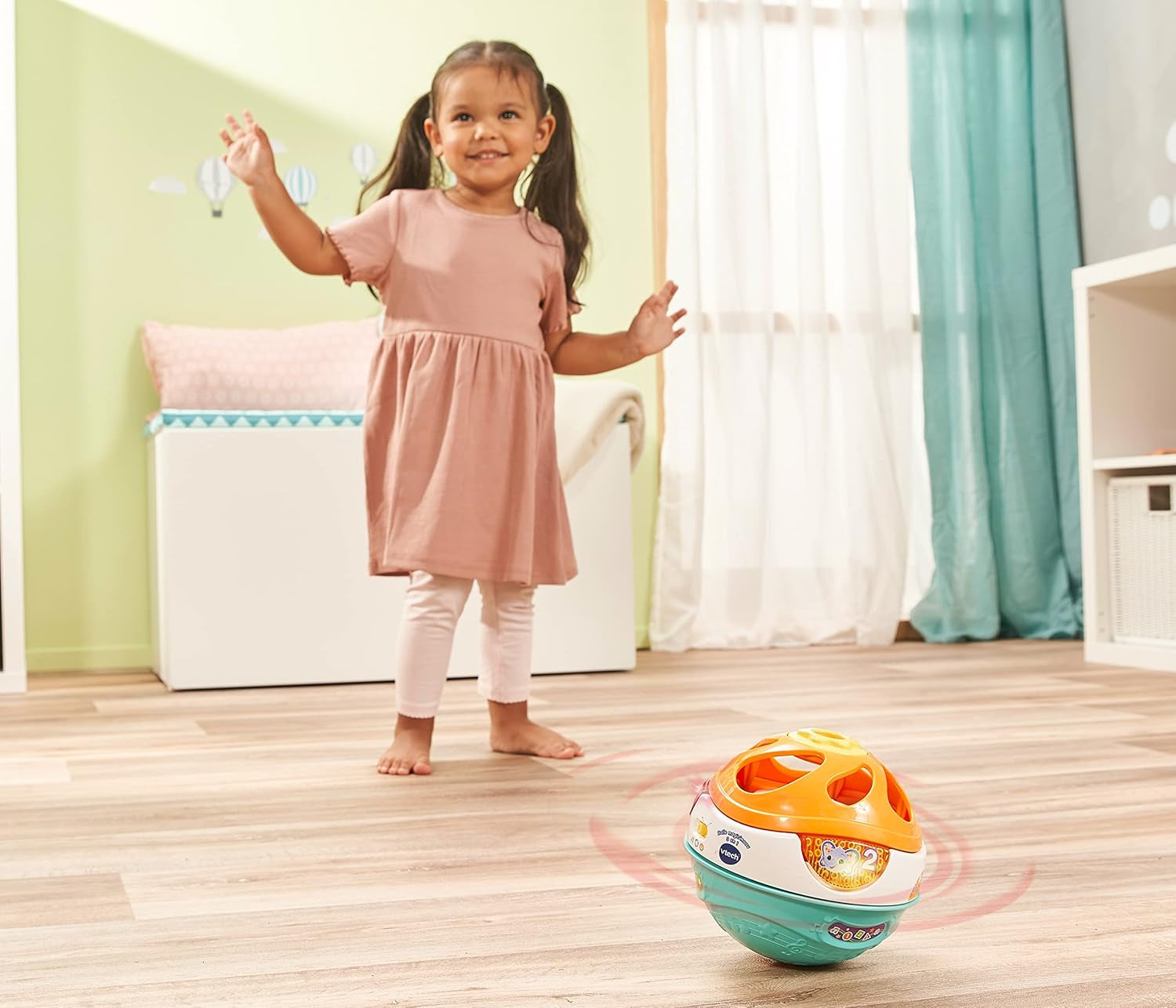 Vtech Baby 3 en 1 Bola de música mágica con movimiento automático, juguete interactivo para niños de 9 a 36 meses, juguetes coloridos para bebés Naty Shop