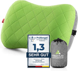 HIKENTURE Almohada Inflable para Camping/Viaje con Funda de Almohada Extraíble, Almohada Ergonómica, Cómoda Almohada para el Cuello para Viajes/Exteriores, Almohada Inflable para el Cuello de Viaje (Verde)... Almohadas Ortopédicas Cervicales Naty Shop Saludos