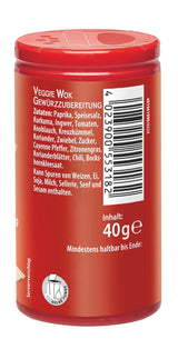 Bamboo Garden - Mezcla vegetariana para wok Würzmischung | Ingredientes veganos y naturales | 40 g en la dosis
