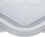 Relaxdays Recipientes de Vidrio con Tapa, Set de 6, 370ml, Recipientes para Conservar Alimentos, Tapa de Plástico, Herméticos, Tarro de Vidrio, Cajas Transparentes para Conservar Alimentos Naty Shop