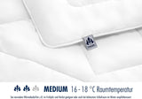 Edredón para todas las estaciones Irisette Merino - Hecho en Alemania - Nuevo edredón de entretiempo de pura lana, 135 x 200 cm, blanco, certificado Oeko-Tex Edredones y edredones Naty Shop