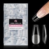 Puntas de uñas de Gel de bailarina, 216 Uds., 12 tamaños, puntas de uñas de Gel suave, juego de extensiones de uñas de cobertura completa, arte semimate DIY para el hogar