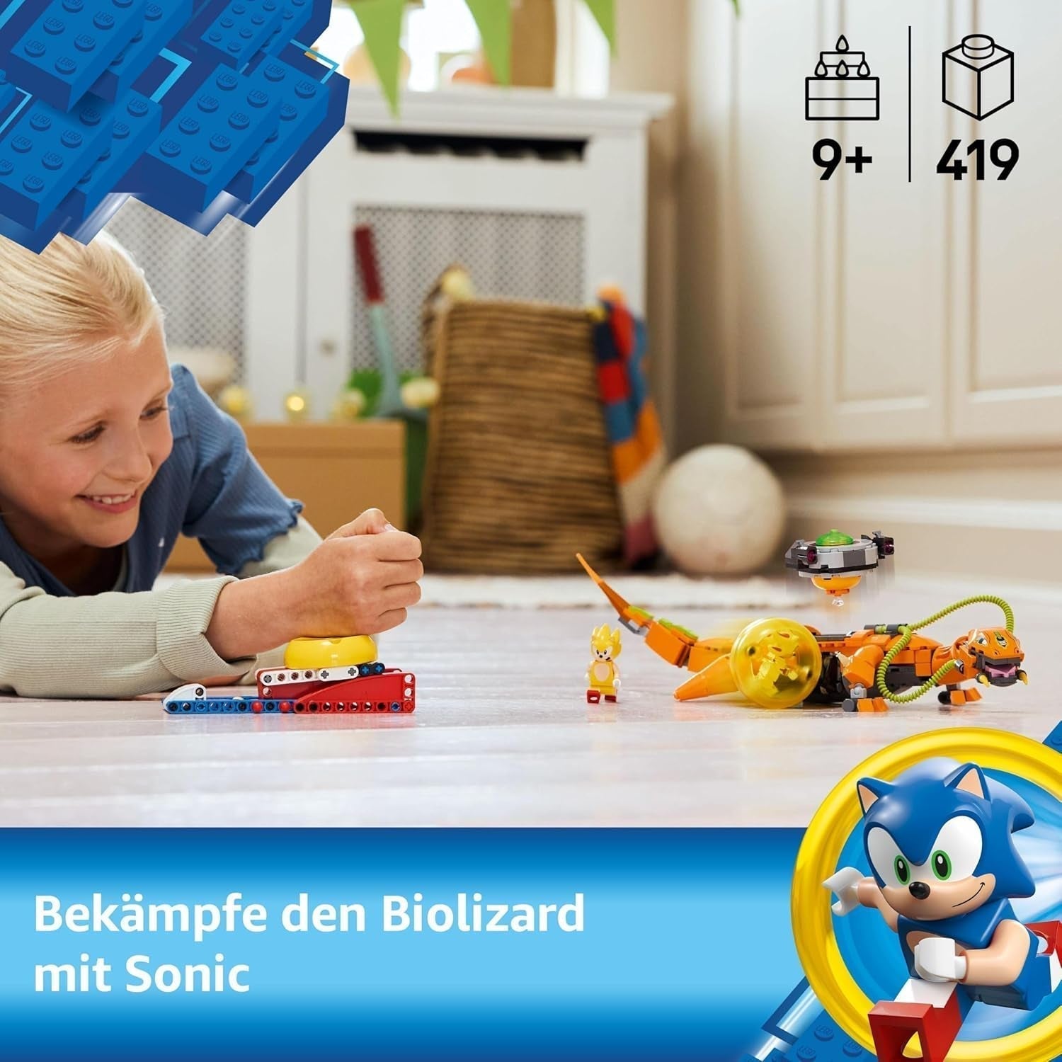 LEGO Sonic the Hedgehog Super Sombra Vs. Biolizard, juguete gamer, regalo para niños y niñas, juego coleccionable para niños y fanáticos de los videojuegos, con figuras de personajes 77003 Juegos de construcción Besuche den LEGO-Store
