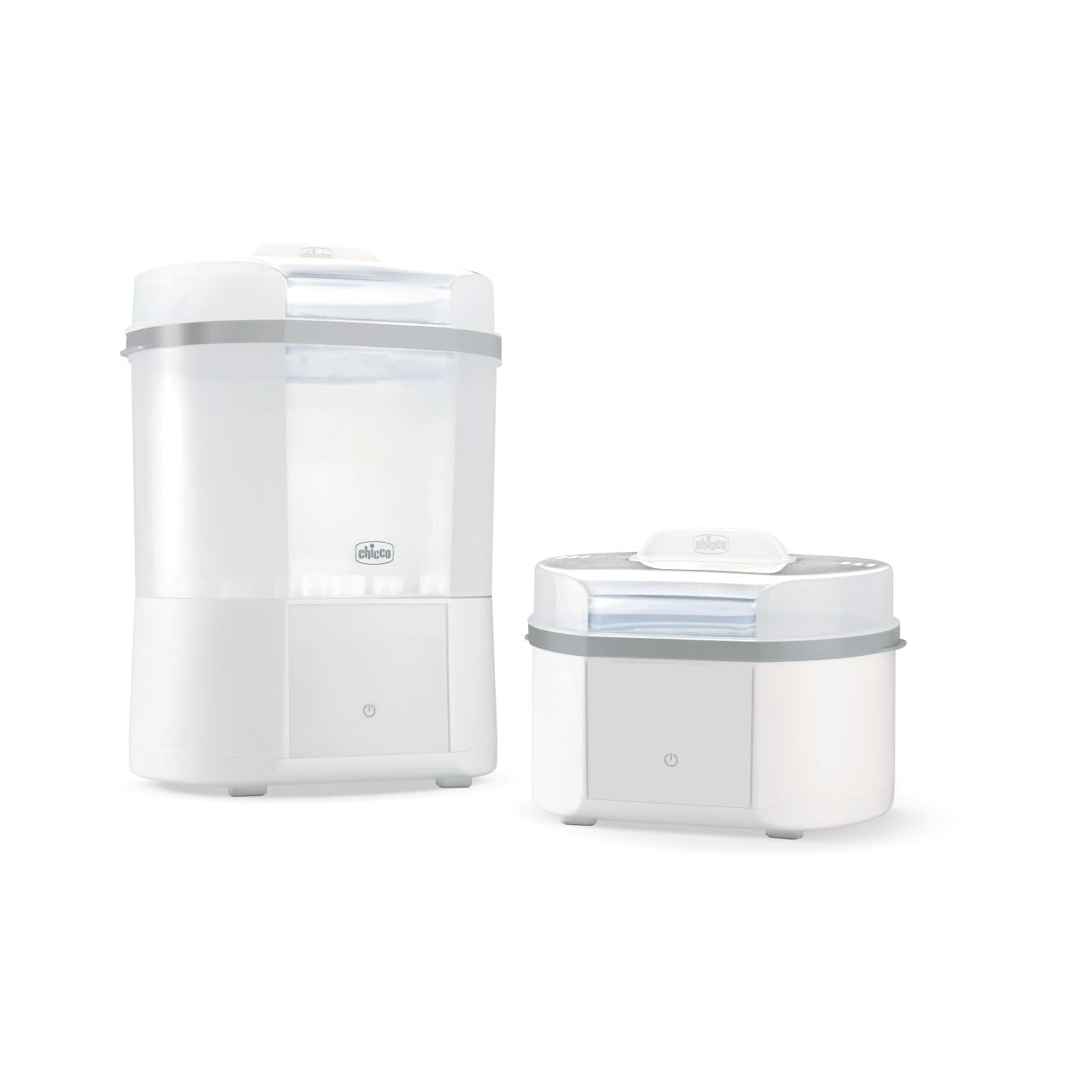 Chicco Esterilizador Modular con Función de Secado, Esterilizador de Biberones, Mordedor y Chupete con Auto-Stop, Apto para Microondas, Apto para esterilizar hasta 6 biberones de 330ml