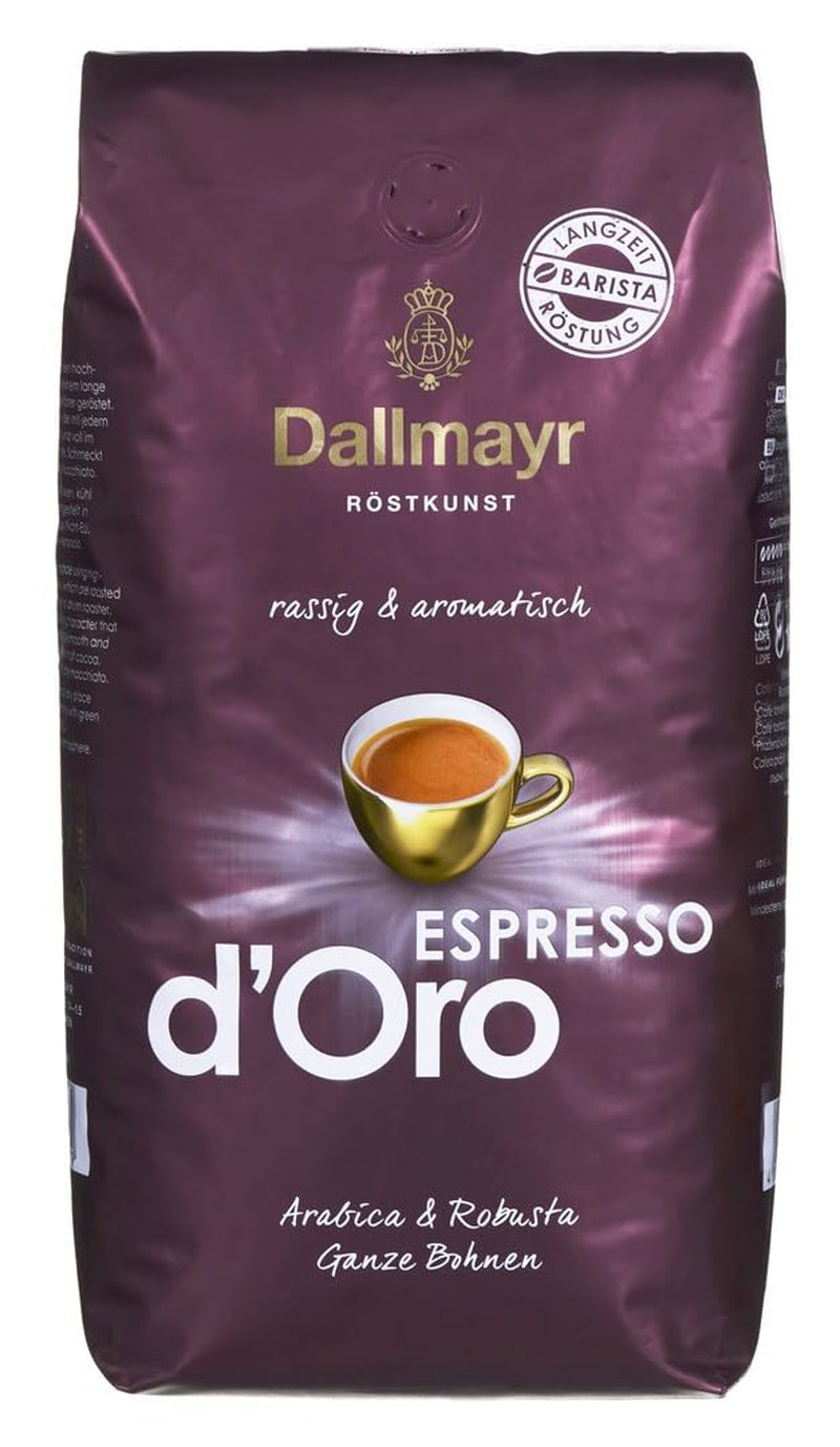 Espresso d'Oro en grano entero 8x 1000g (8000g) - café con sabor fuerte