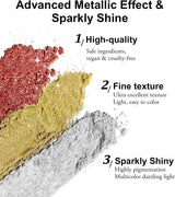 BISHENGYF Polvo de uñas cromado de oro rosaNeue Upgrade Grosse Kapazitä Chrom PulverSuper-Spiegeleffekt Metall Mirror Chrome Powder -Neon Glassy Pearl Effect Glitter Nagelkunst Pulver para salón de bricolaje