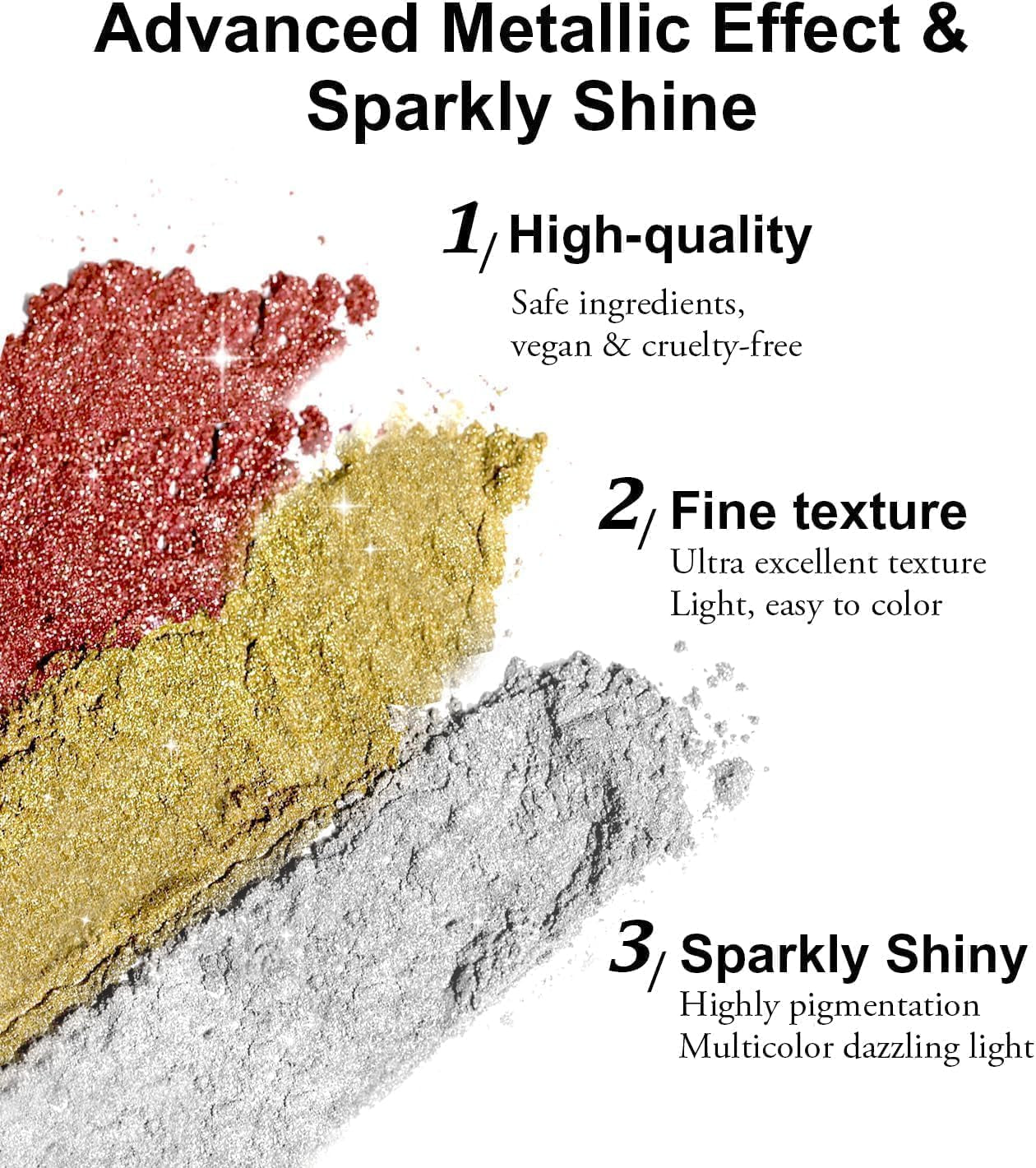 BISHENGYF Polvo de uñas cromado de oro rosaNeue Upgrade Grosse Kapazitä Chrom PulverSuper-Spiegeleffekt Metall Mirror Chrome Powder -Neon Glassy Pearl Effect Glitter Nagelkunst Pulver para salón de bricolaje