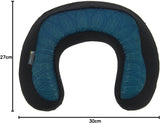 Kine Travel 169803 Almohada cervical de gel Physio Approved Almohada de viaje ergonómica Negro y azul Almohadas de viaje Naty Shop