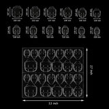 360 Uds. Tiras autoadhesivas transparentes para uñas, pegamento para uñas, tiras autoadhesivas de doble cara, decoración de manicura DIY transparente