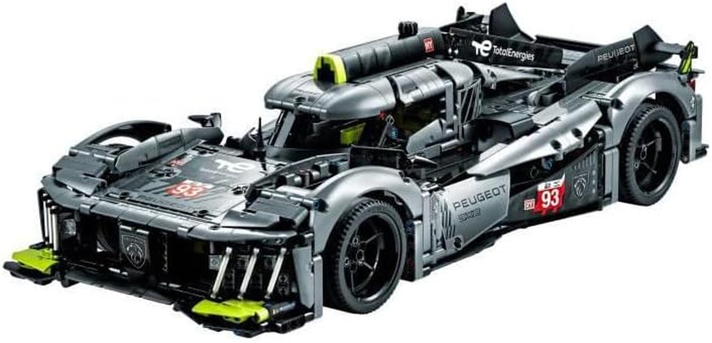 LEGO 42156 Technic Peugeot 9X8 24H Le Mans Hypercar híbrido Coche de carreras legendario Kit de modelo para adultos Coche de deportes de motor a escala 1:10 Coleccionable para jugadores avanzados Kits de construcción Besuche de LEGO-Store