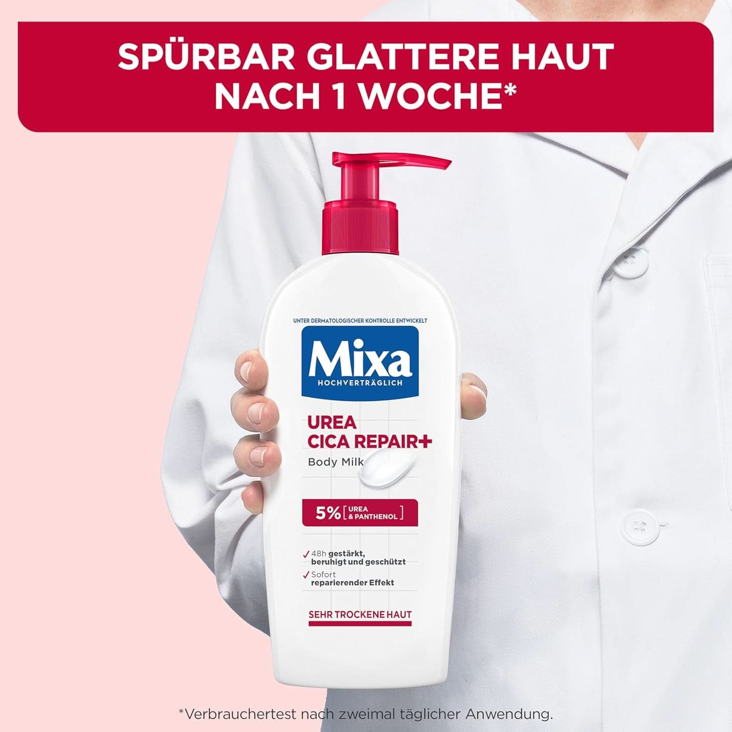 Mixa Urea Cica Loción Corporal XXL, Con urea y pantenol regenerador, Leche corporal calmante y protectora, Para pieles secas, 400 ml Ducha y baño Naty Shop