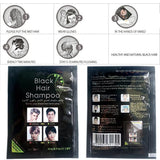 Color de cabello instantáneo Champú para tinte negro Dura 30 días Ingredientes naturales Naty Shop Tinte para el cabello