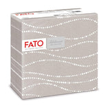 Fato - Servilletas de papel seco, airlaid, efecto textil, paquete de 50 servilletas, 40X40 plegadas en formato 4, Tropicana Decor