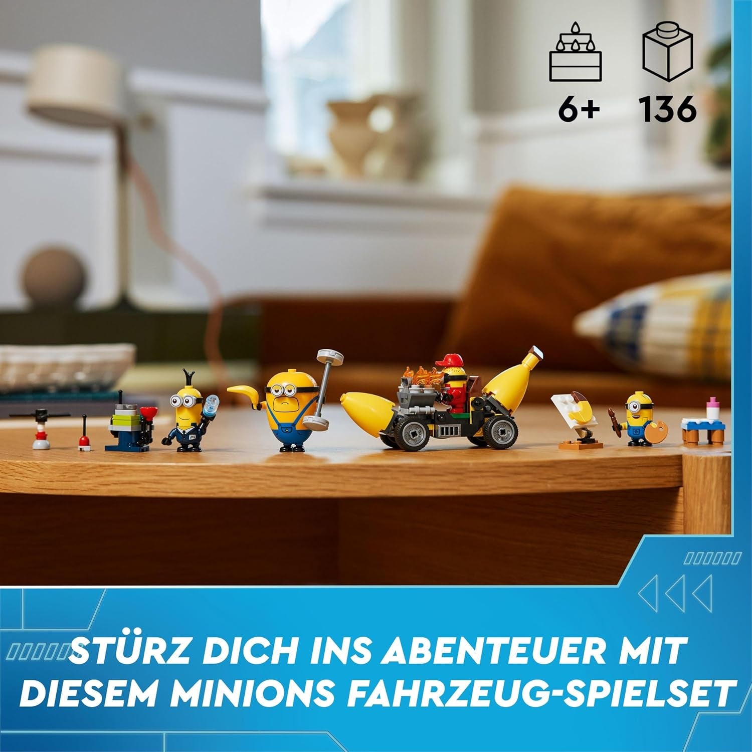 LEGO I - Simplemente Incorregible 4 Minions y la Máquina de Plátanos Set de juego para I - Minions de juguete simplemente incorregibles 4 Regalo creativo para niños y niñas de 6 años 75580 Juegos de construcción Beuche den LEGO-Store