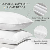 HARBOREST Almohada para Dormir, 2 Piezas, Felpa de Lujo, Almohada Alternativa, Buena para Dormir de Lado y Boca Arriba, Colección de Hotel, Almohada, Tamaño Estándar/Queen, 50,8 X 66 Cm Naty Shop Standard Pillows