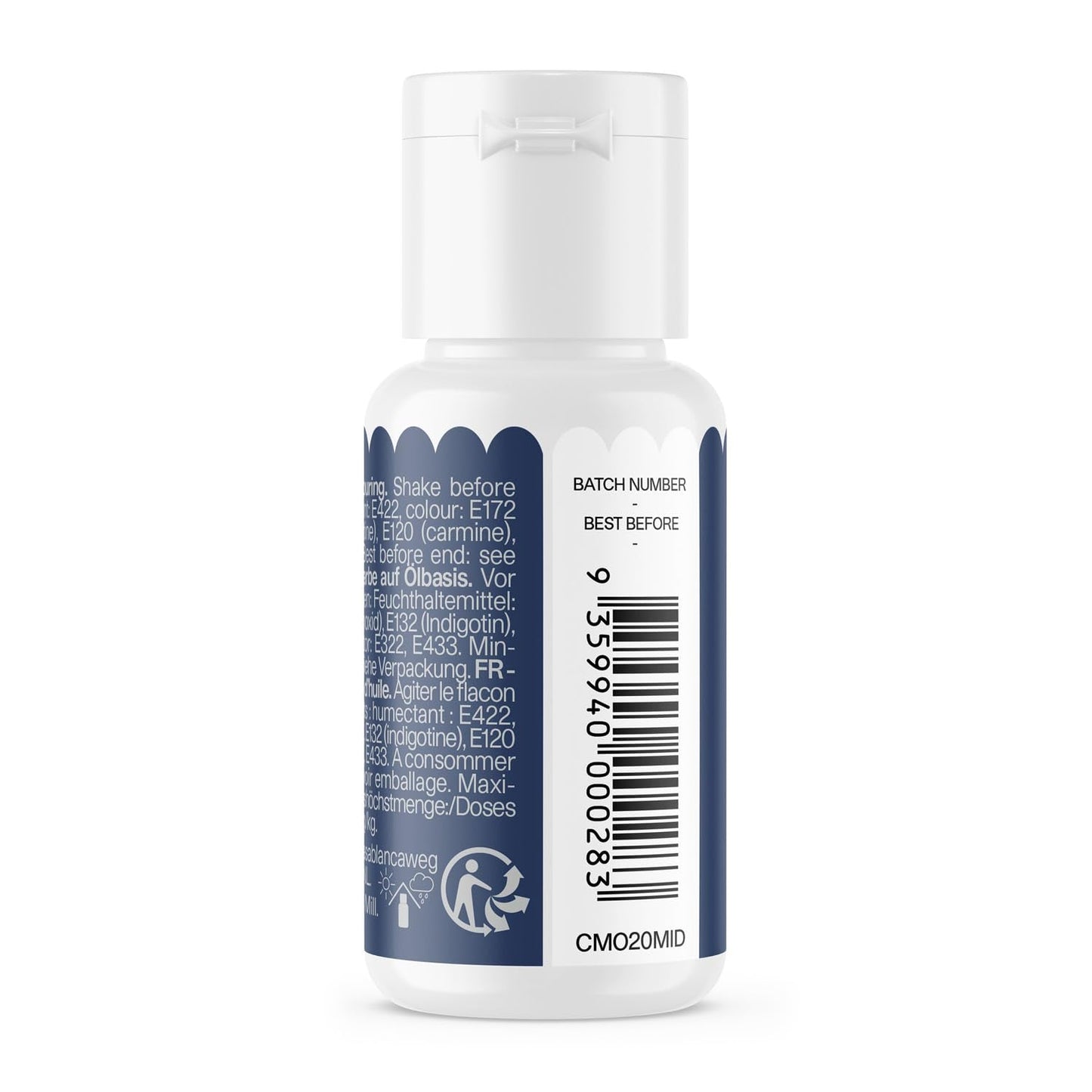 Colorante alimentario Color Mill Oil Blend Midnight Oil - Colorante alimentario para chocolate, fondant, muffins, pasteles, repostería, macarrones - Colorante alimentario para decorar tartas - 100 ml