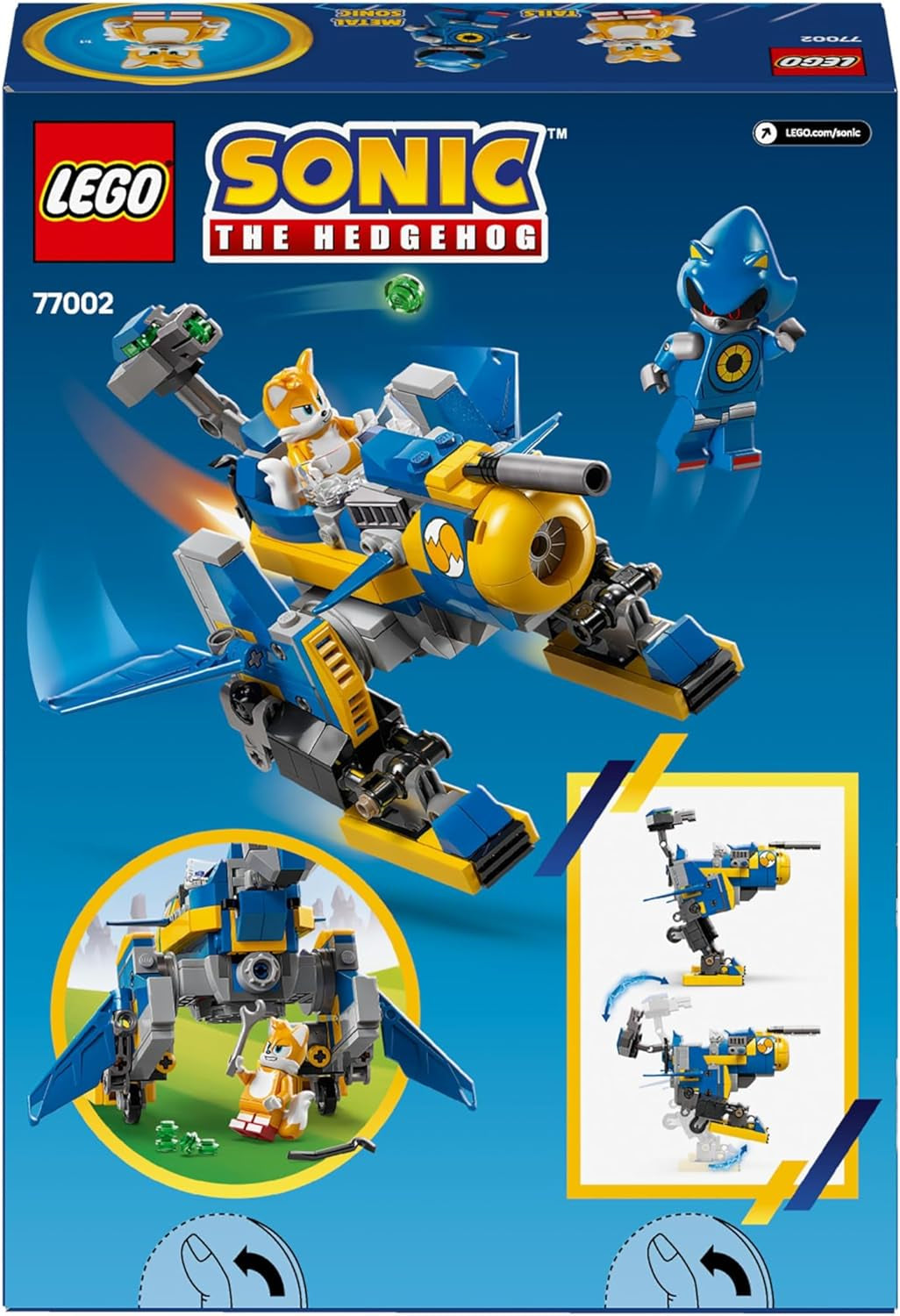 LEGO Sonic the Hedgehog Ciclón vs. Metal Sonic - Juguete coleccionable Mechs con 2 minifiguras de videojuegos - Idea de regalo para niños y niñas a partir de 8 años y aficionados a los juegos adolescentes 77002 Juegos de construcción Besuche den LEGO-Store