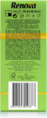 Servilletas de papel Renova, dorado, verde, 40 unidades