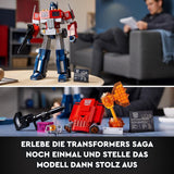 LEGO 10302 Icons Optimus Prime Set, Figura de Robot 2 en 1 y Modelo de Camión, Kit de Modelo de Juguete Transformers para Adultos, Regalo de Cumpleaños o Navidad para Hombres, Mujeres, Ella y Él Juegos de Construcción Besuche den LEGO-Store