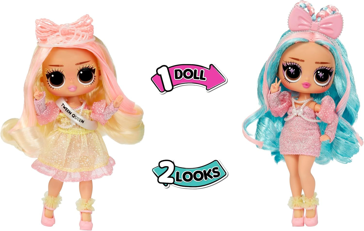 JAJAJA. Surprise Tweens Surprise Swap Series - Braids-2-Waves Winnie - Modepuppe mit mehr als 20 Überraschungen inclusive Styling-Kopf und fantastischer Mode and Accessoires - für Kinder ab 4 Jahren