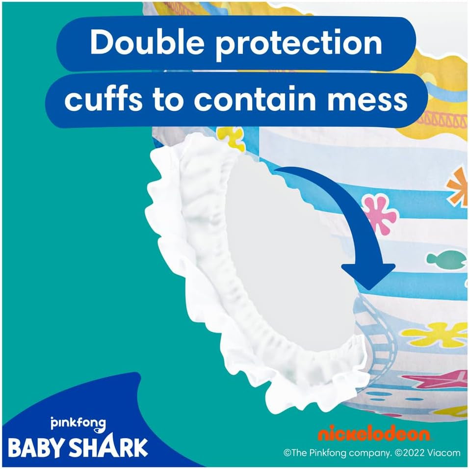 Pampers (versión antigua), pantalones cortos de baño desechables Splashers - Talla 5/6 (más de 14 kg) - Caja de 8 paquetes de 10