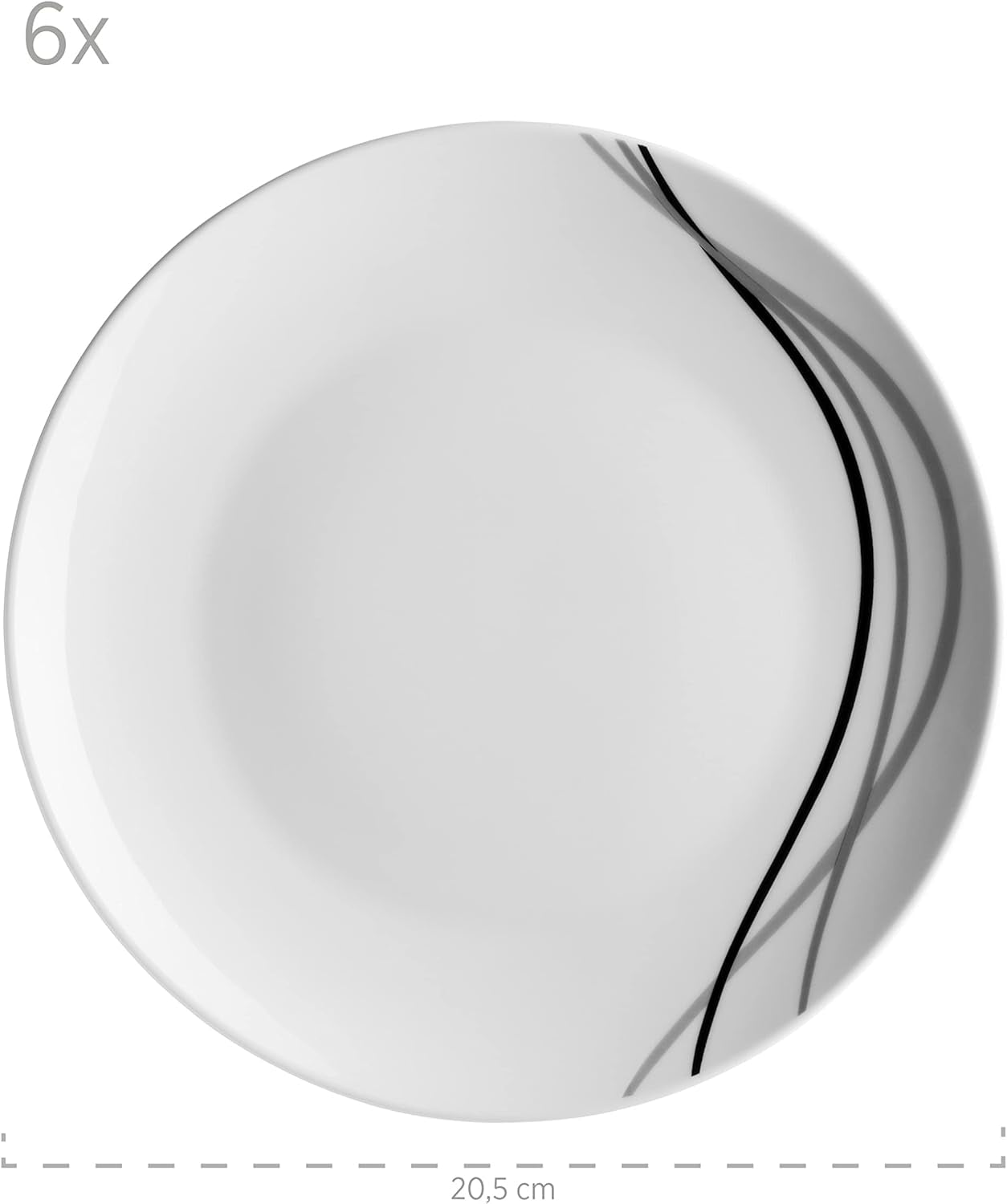 Mäser vajilla combinada, porcelana TAJO, blanco, 40 x 60 x 40 cm
