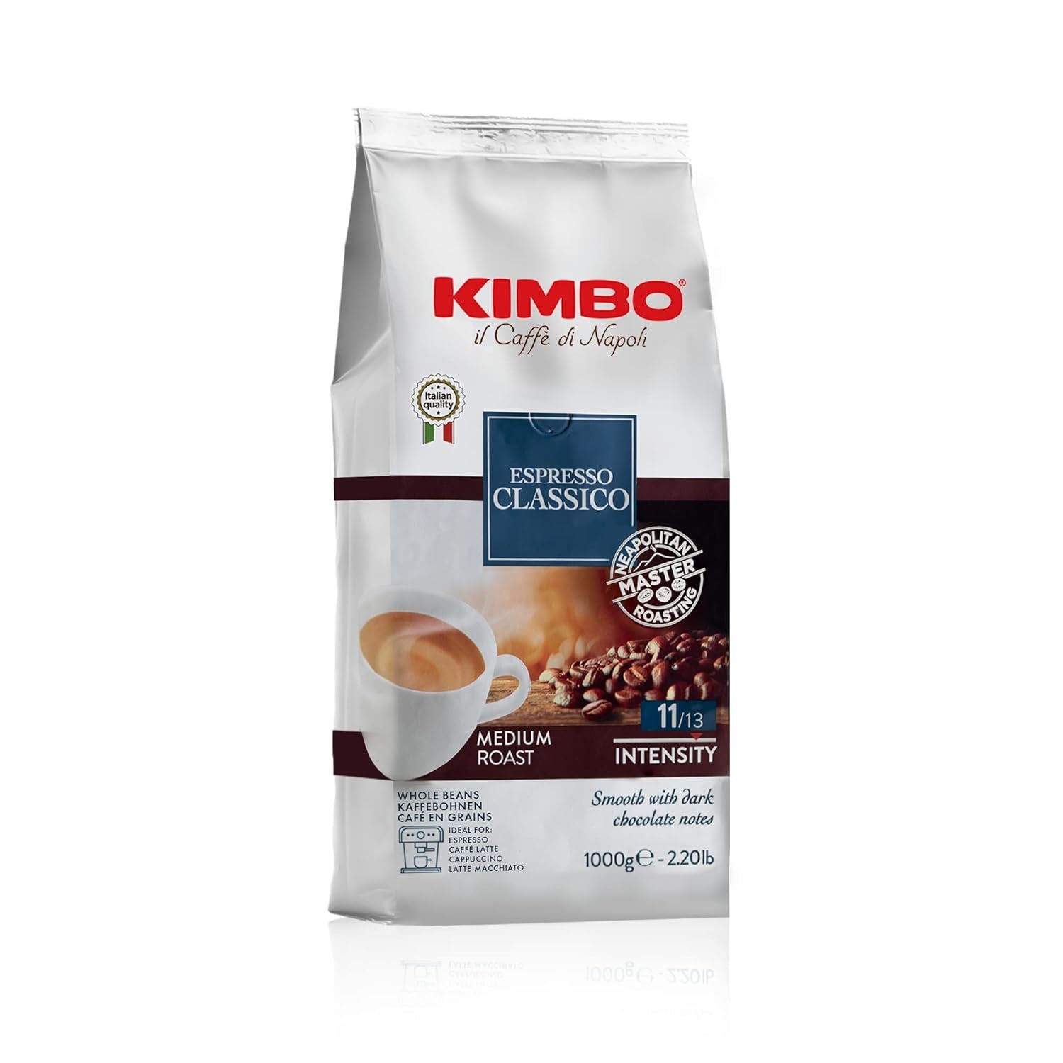 Espresso Classico ganze Kaffeebohnen, Röstung medio, Bolsa de 1kg