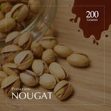 Turrón artesanal de chocolate y pistacho, 200g, textura cremosa, calidad superior, ingredientes finos, sabor auténtico, el turrón más caro del mundo