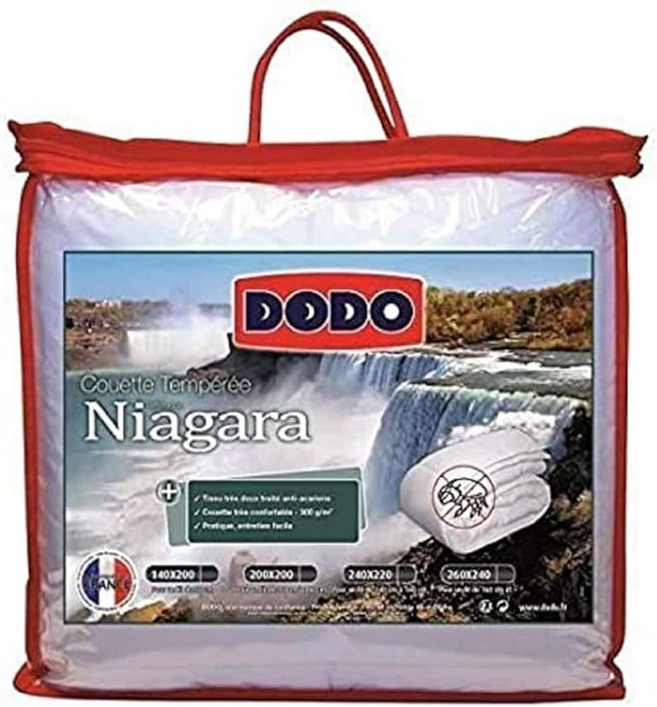 Edredón Antiácaros, Blanco, 240 X 220 Cm, Para cama de matrimonio, Quilt Niagara, Suave y confortable, Lavable a máquina a 40 °C Edredones y edredones Naty Shop 200X140 Cm Uni