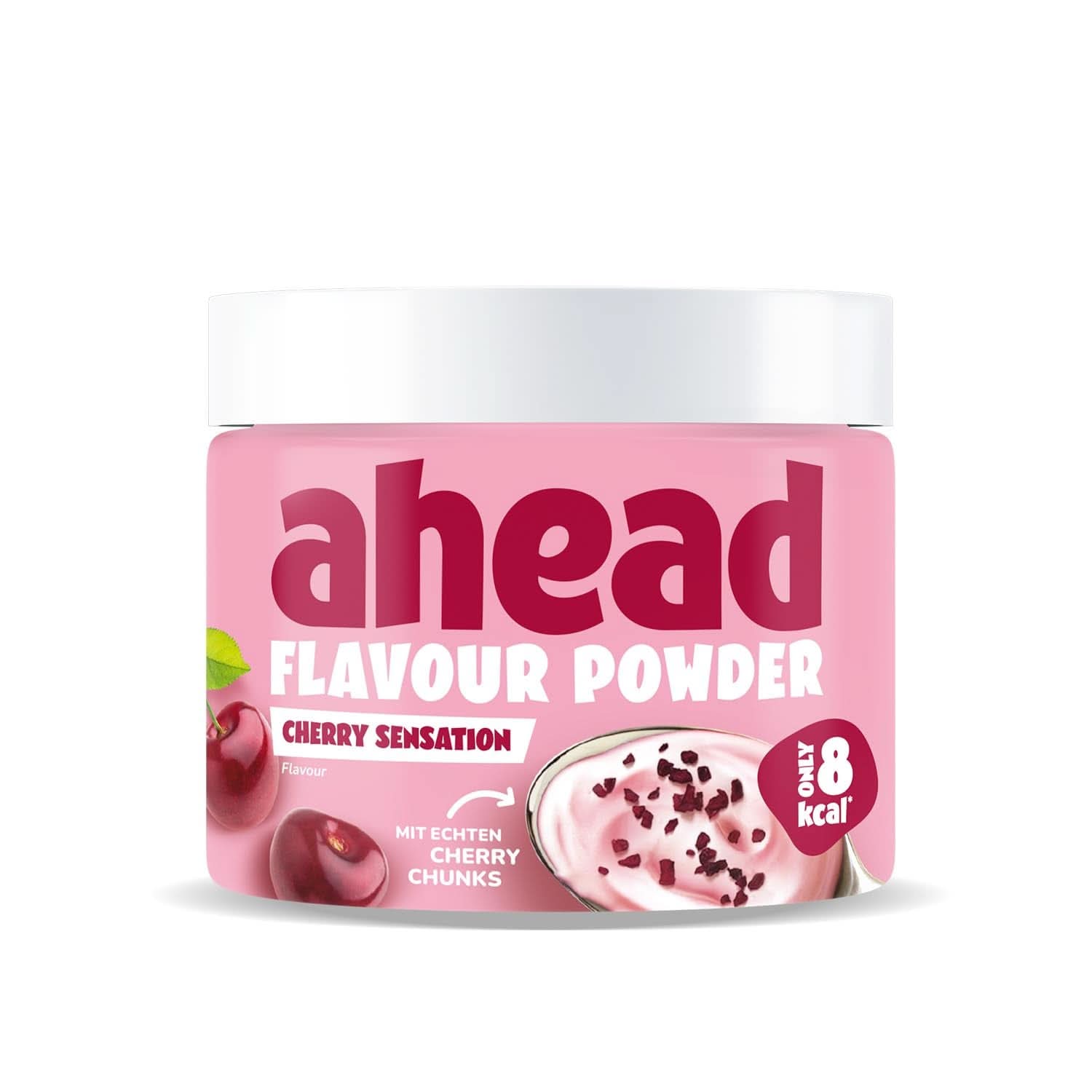 Ahead Sabor en Polvo, Fresa Chocolate 250 gramos, 83 porciones Sabores Naty Shop Cerezas