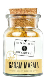 Ankerkraut Garam Masala, Gewürz für indisches Gericht, Leckeres Curry mit Fleisch würzen, Taste of India, 65 g en vaso de corcho