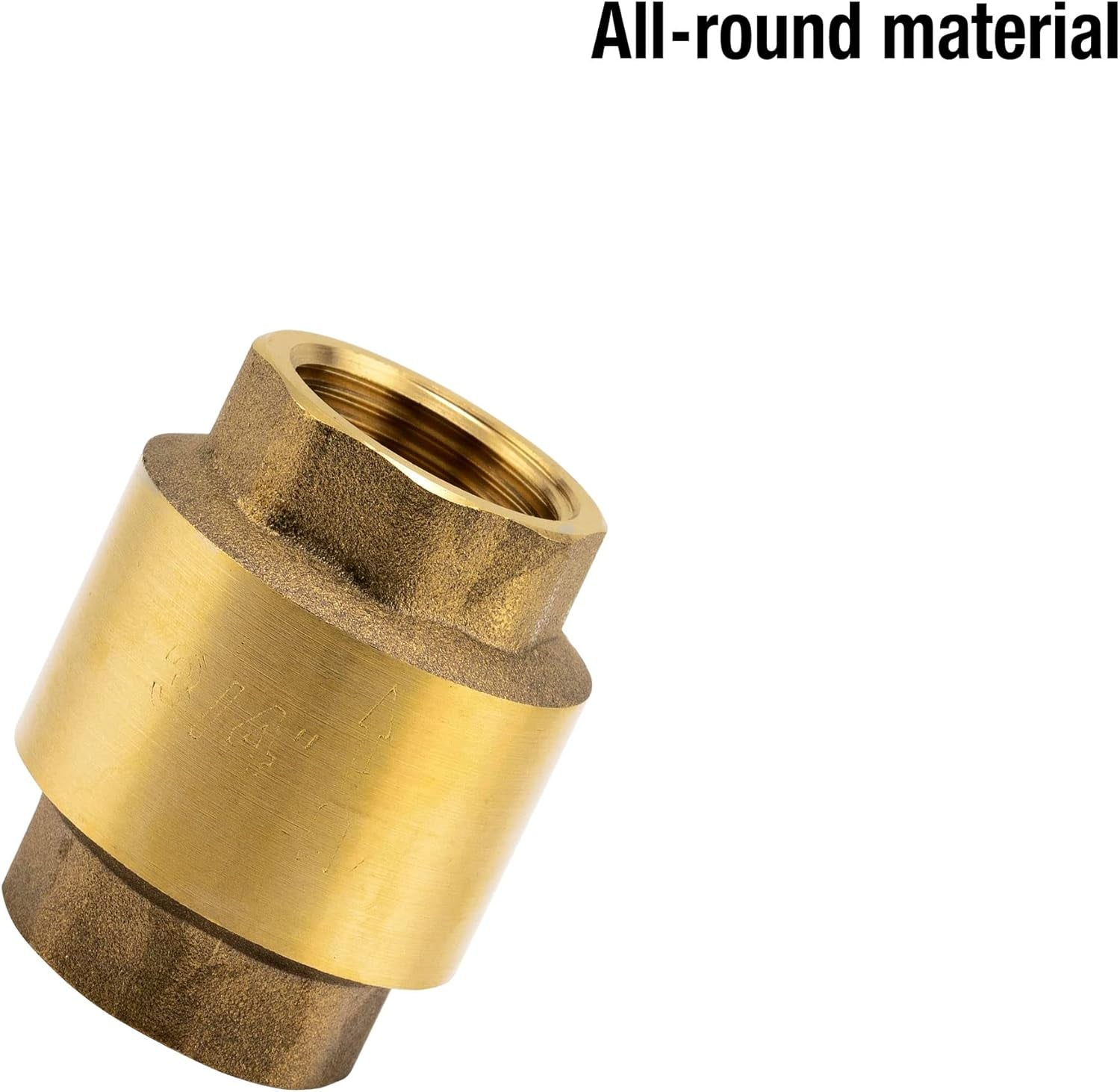 Válvula intermedia de latón Gardena: válvula unidireccional de latón macizo, rosca de 42 mm (G 1 1/4 pulgadas) para conexión a bombas (7232-20)