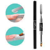 Mylee Magic Extender Gel Tool con dos extremos - 2 en 1 Pinsel & Spachtel para UV/LED Nagelkunst, Nagelspitzen y para extensiones