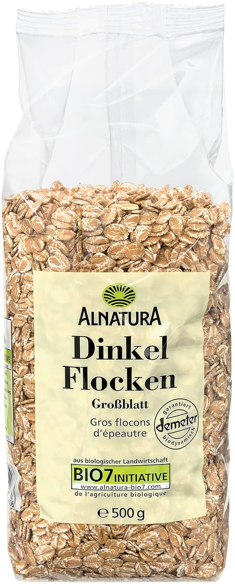 Copos de espelta ecológicos con copos grandes, 500g