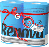 Papel higiénico Renova, verde, 4 rollos