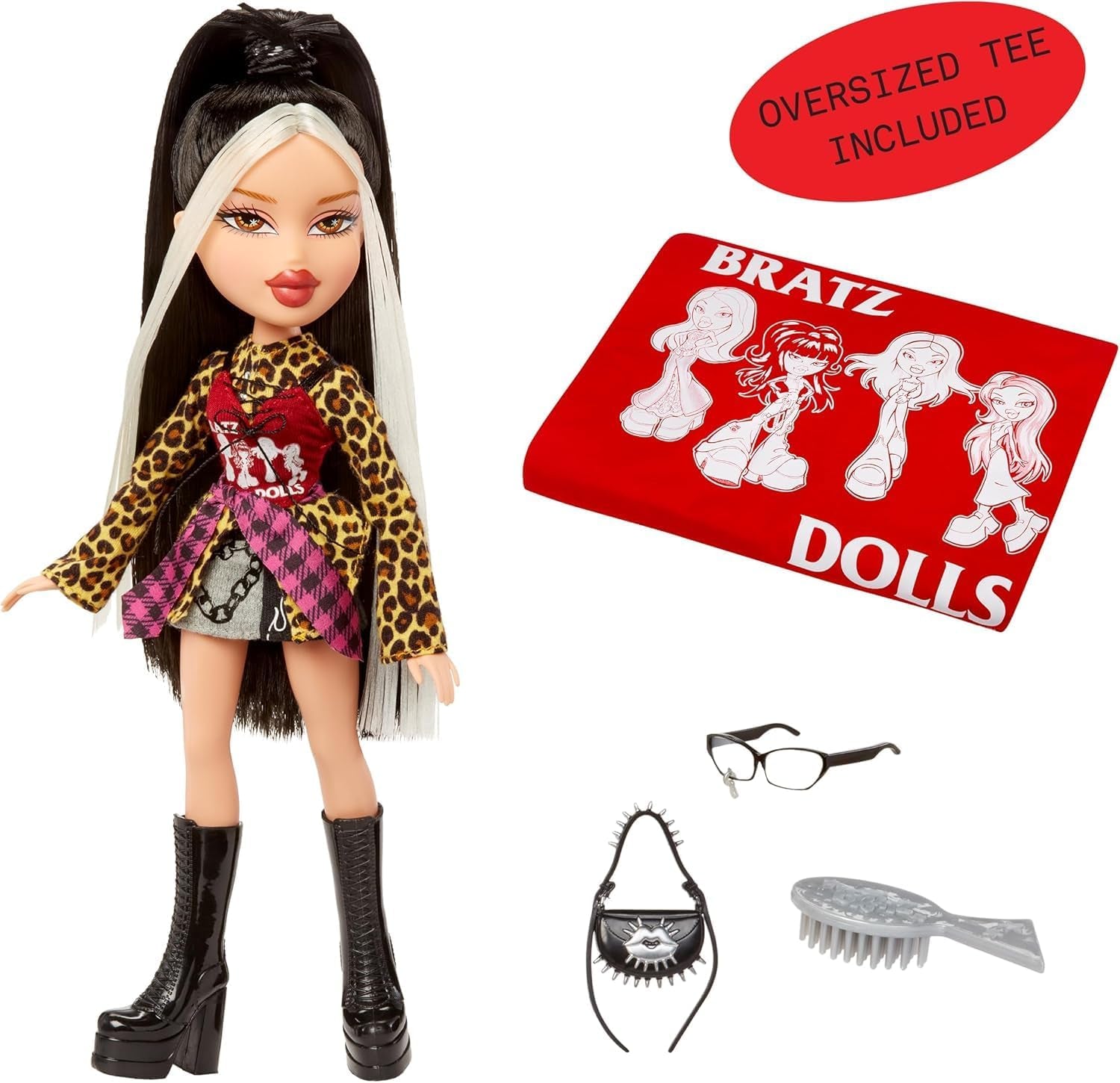 Bratz Stylin' Jade muñeca estilo camiseta de moda incluye accesorios lindo juguete para niña