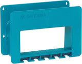 Enrollador de manguera de pared Gardena Classic 60 con carrete guía de manguera: Para fácil montaje en pared, con sistema antigoteo, conexión en ángulo, gran capacidad, ahorro de espacio (2650-88)