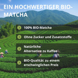 | Matcha orgánico en polvo 100 g | Té verde Matcha en polvo grado ceremonial | 100% natural y de primera calidad | Té desintoxicante | Compatible con set Matcha, tallo, cuenco y vaso.