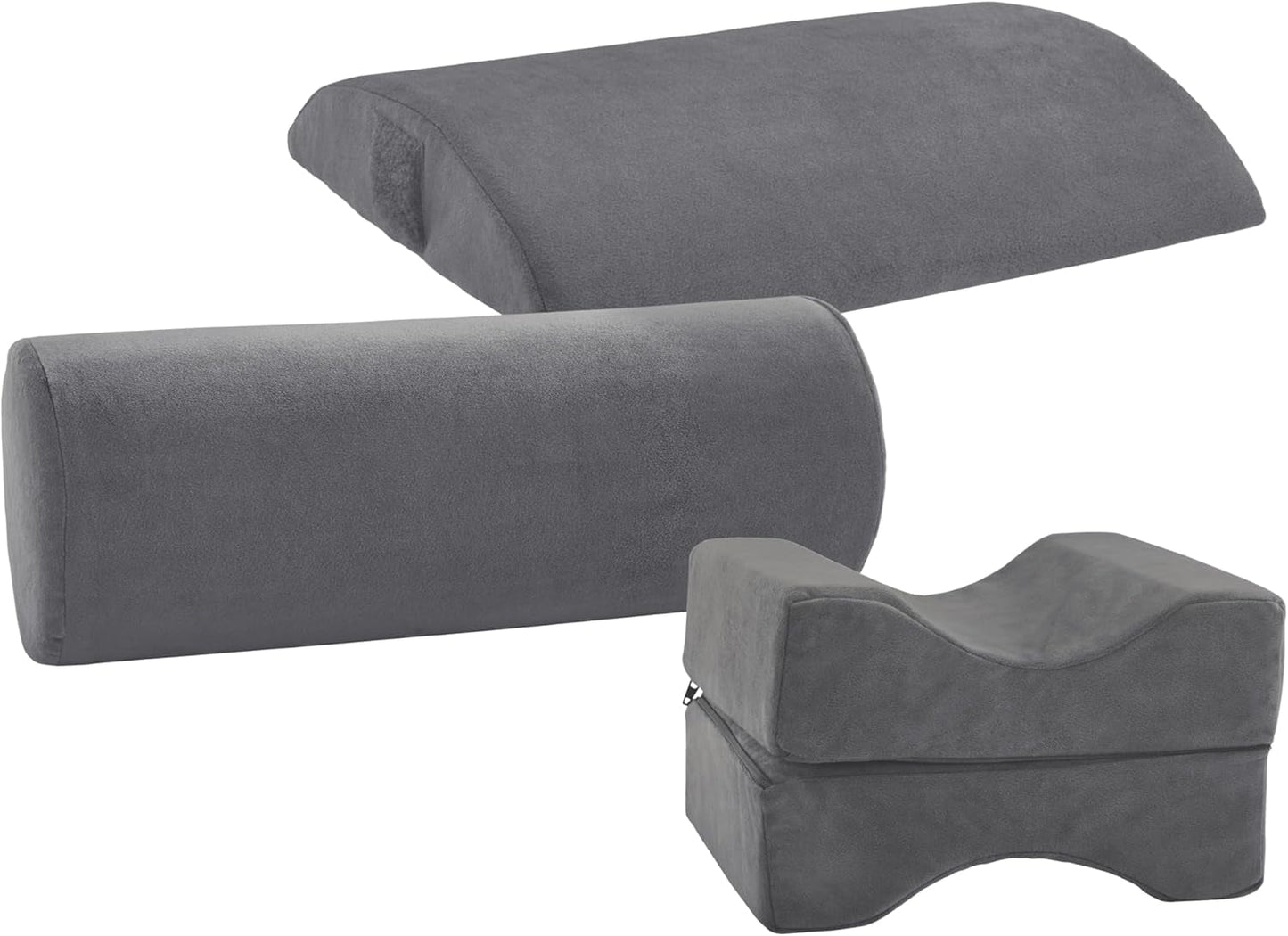 Almohada ortopédica para espalda/lumbar Traumnacht con núcleo de espuma viscoelástica y funda de micropolar agradable para la piel, certificado Oeko-Tex, fabricado según los estándares de calidad alemanes