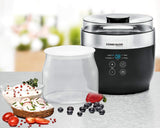 Rommelsbacher JG 1 Tarro de repuesto para yogurtera y queso crema JG 80-1,2 litros con tapa (paquete de 2) Cajas de conservación de alimentos Naty Shop