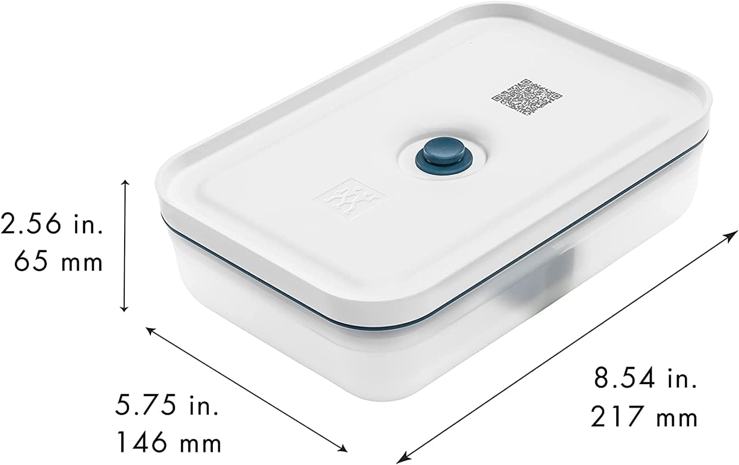 Zwilling Set de fiambrera al vacío / nevera para guardar Fresh & Save, 3 piezas, plástico, semitransparente, La Mer Cajas de almacenamiento de alimentos Naty Shop