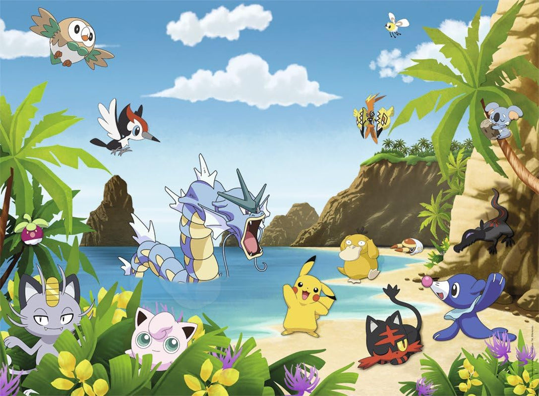 Ravensburger Puzzle para niños - 12840 ¡Atrápalos a todos! - Puzzle Pokémon para niños a partir de 8 años, con 200 piezas en formato XXL Puzzle Naty Shop