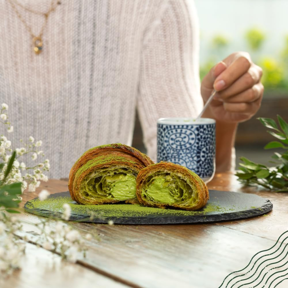 Naturalebio BIO Té verde en polvo 100 g. Para cocinar y hornear. Matcha japonés original. Té verde de Japón, vegano, sin gluten y sin OGM. Producto orgánico natural.